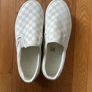 Vans  Slip-On Shoes - White Checkered